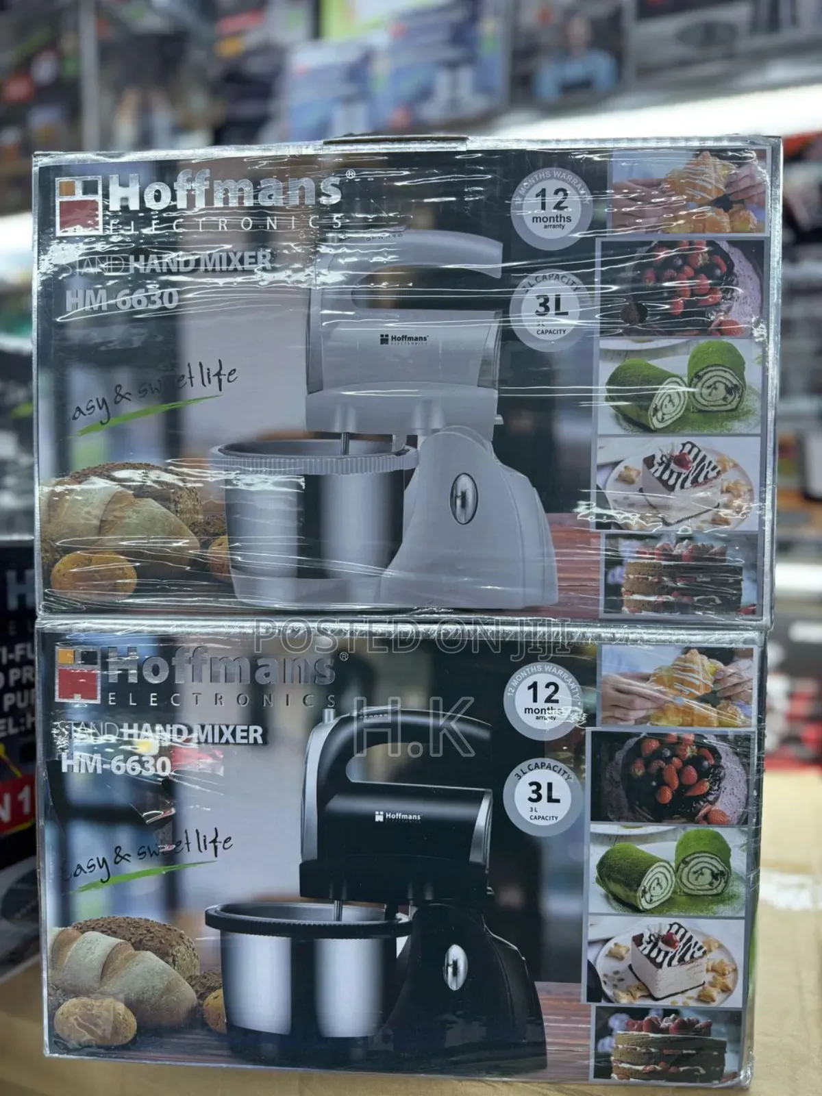 Hoffmans 3l Electric Stand Mixer, Model Hm-6630.