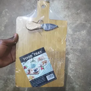 Bamboo Cutting Board With Knife
