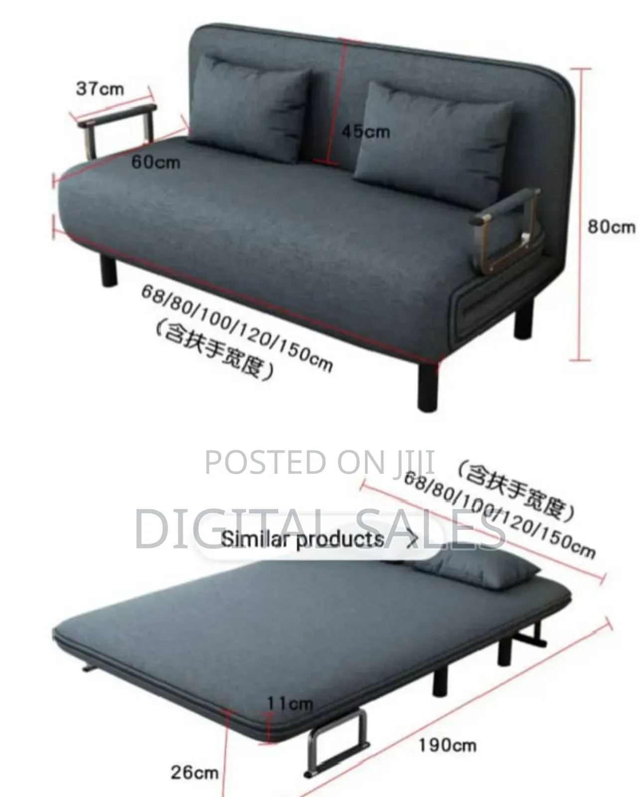 Foldable Sofa Bed.