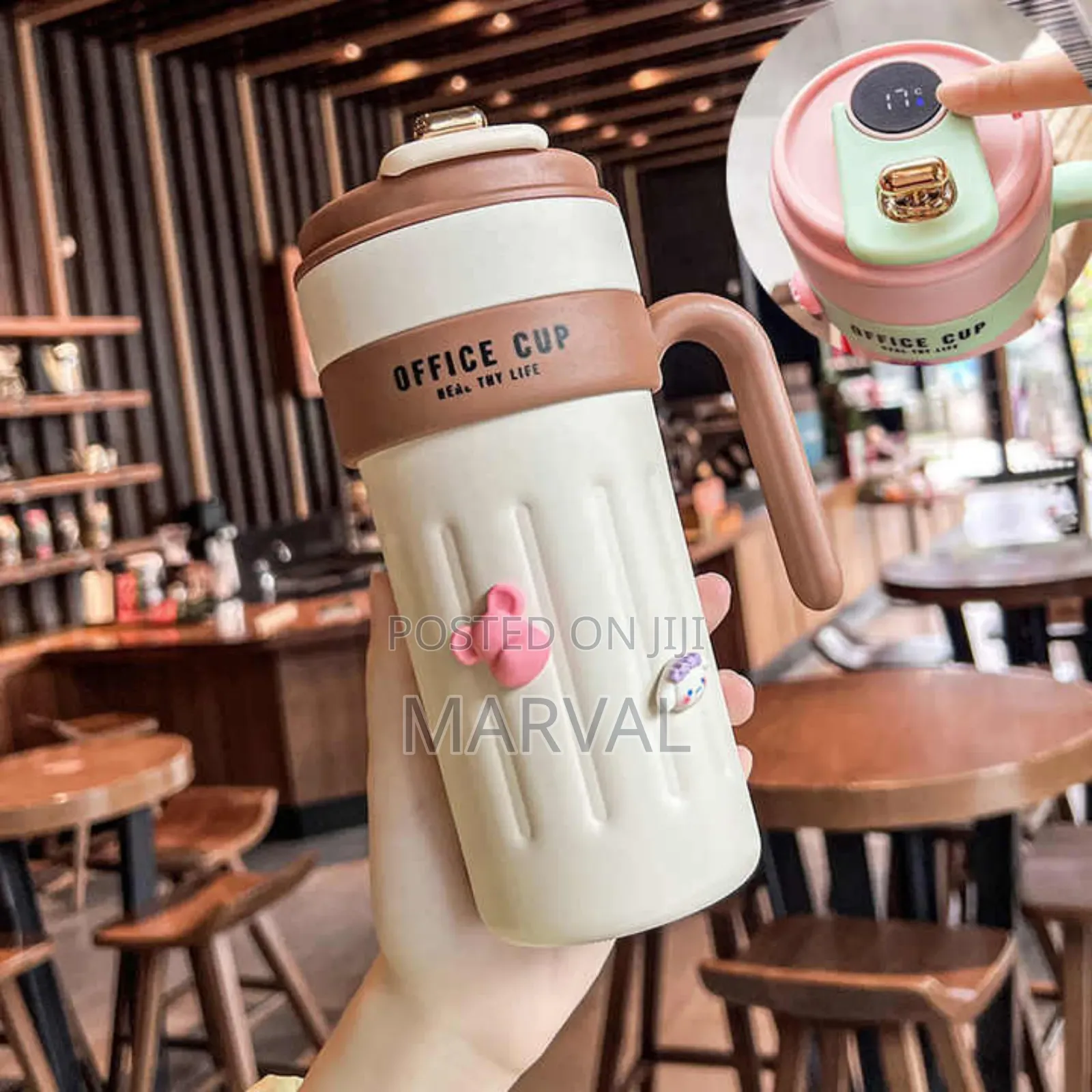 650ml Temperature Control Coffee Portable Handle Office Mug