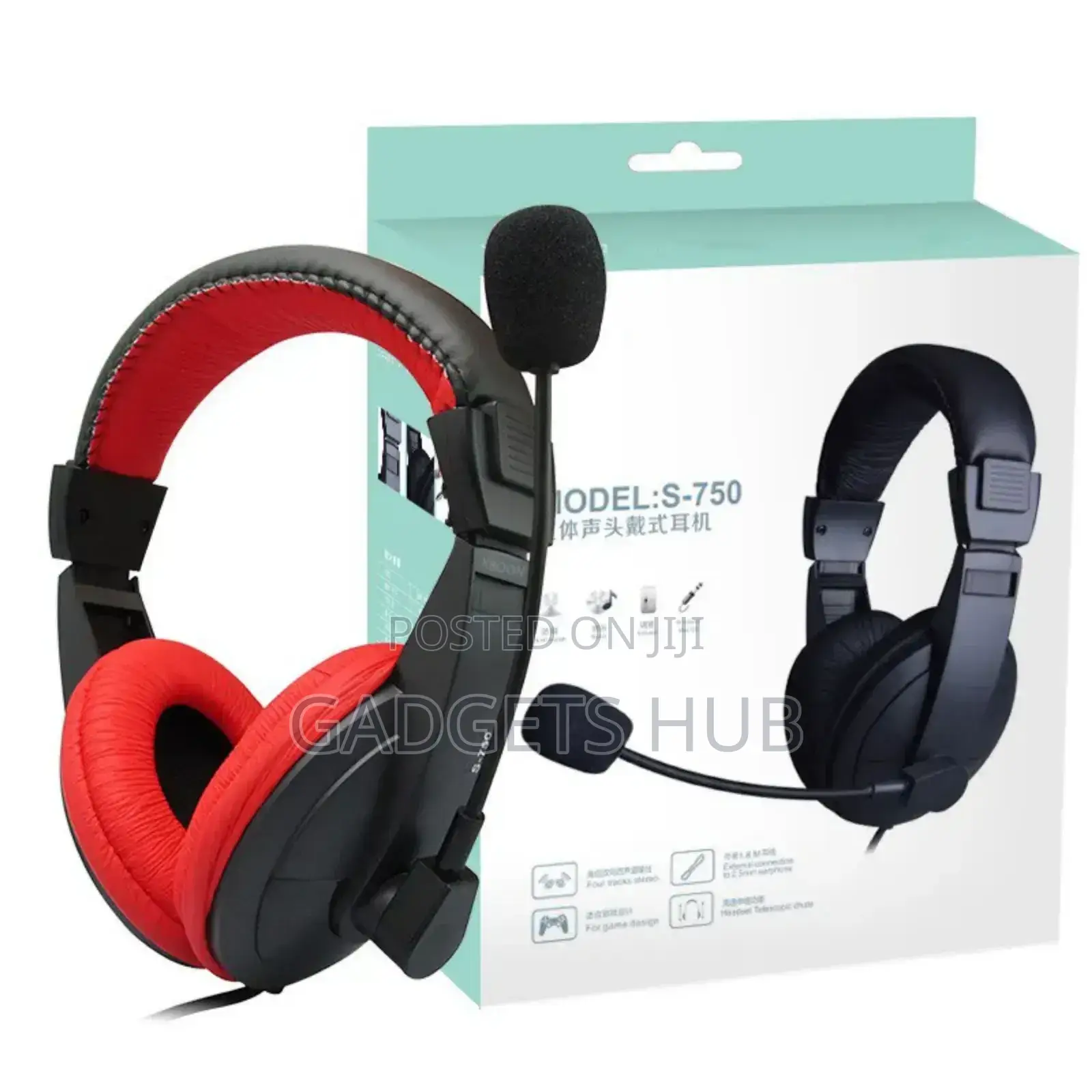 Over-Ear Wired Gaming Headset Noise
Cancelling Silent Disco