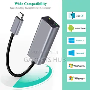 Type C Usb-C Usb 3.1 to Rj45 Gigabit Ethernet 1000mbps