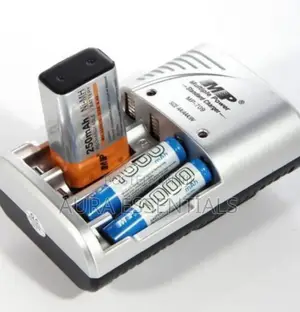 Electric Rechargeable Battery Charger Size Aa Aaa and 9v