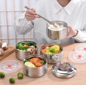 Stainless Steel 16 Cm Air Tight 4 Layers Food Container