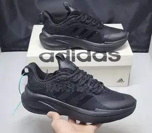 Original Black Adidas Alpha Bounce Trainer Running Sneakers