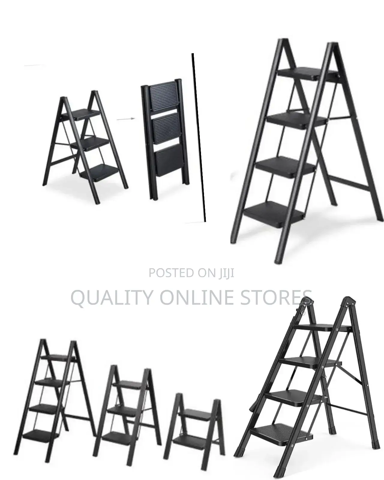 Black Aluminum Ladder