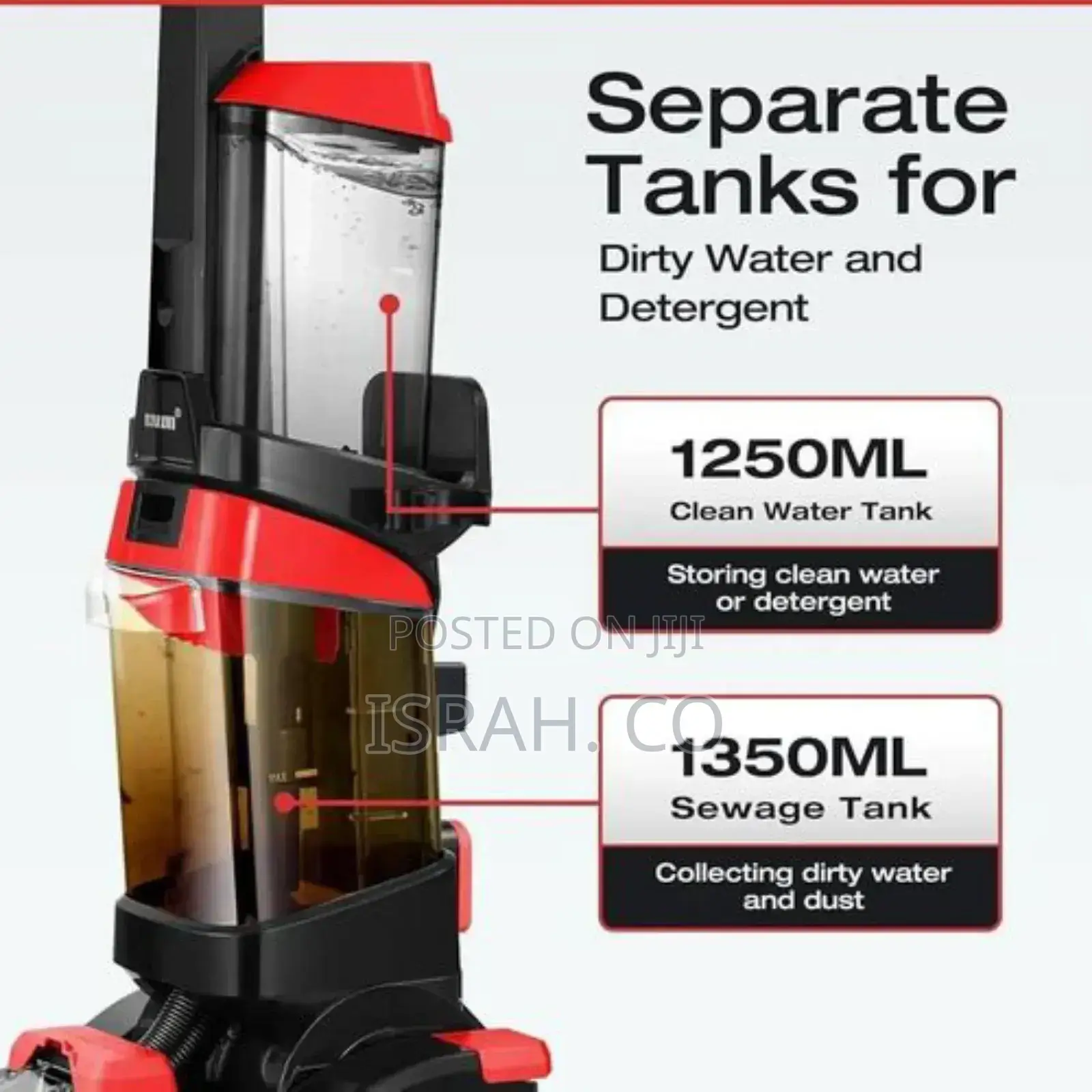 Compact Bagless High Power 800w Upright Steam Vacuum Cleaner