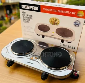 Geepas Stainless Steel Double Hotplates GHP-32024