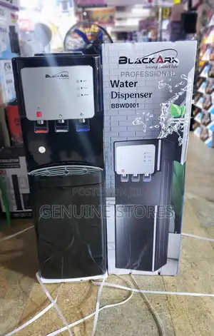 Blackark Water Dispenser With a Fridge and 3 Taps.