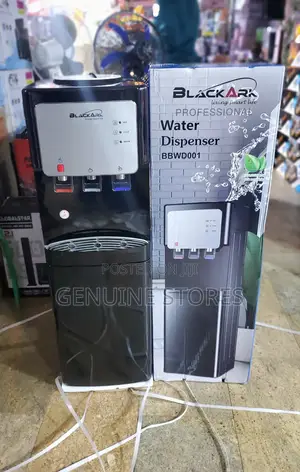 Blackark Water Dispenser With a Fridge and 3 Taps.