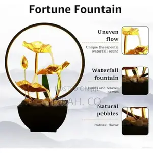 Flower Tabletop Water Fountain Waterfallfountain 3-Tierlotus