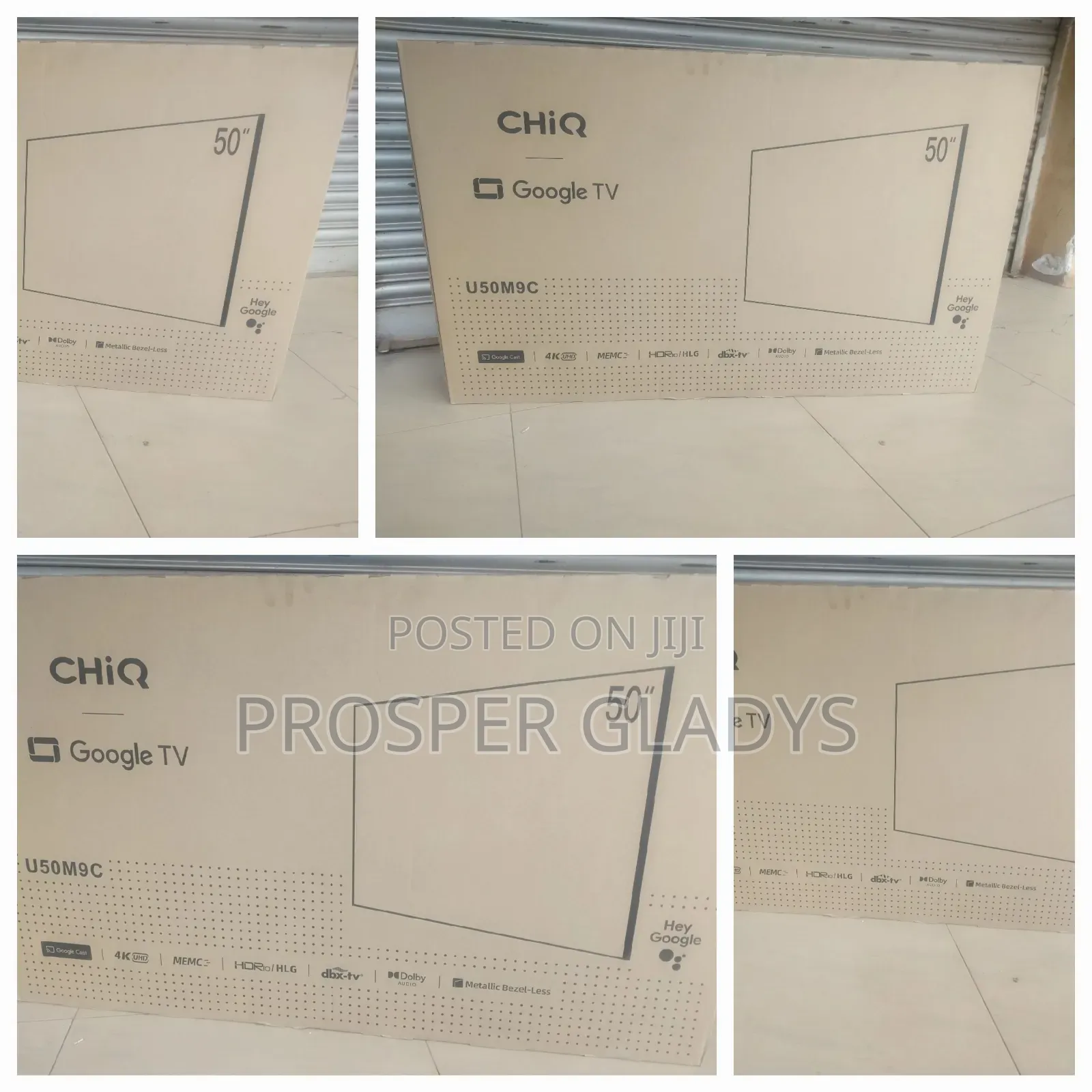 50 Inches Led Chiq Smart Digital Flat Screen Flameless.