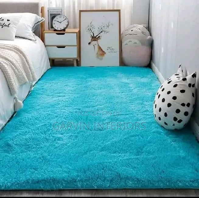 Light Blue Center Table Rug