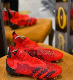 Orange/Red Adidas Predator Fg Demon Skin High Football Boot