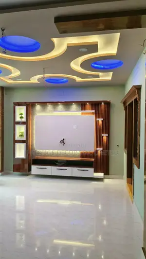 Amazing Gypsum Tv Unit. Iconic Design