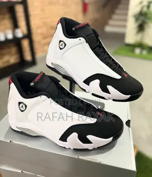 Original Air Jordan 14 Retro “Black Toe” Basketball Sneakers