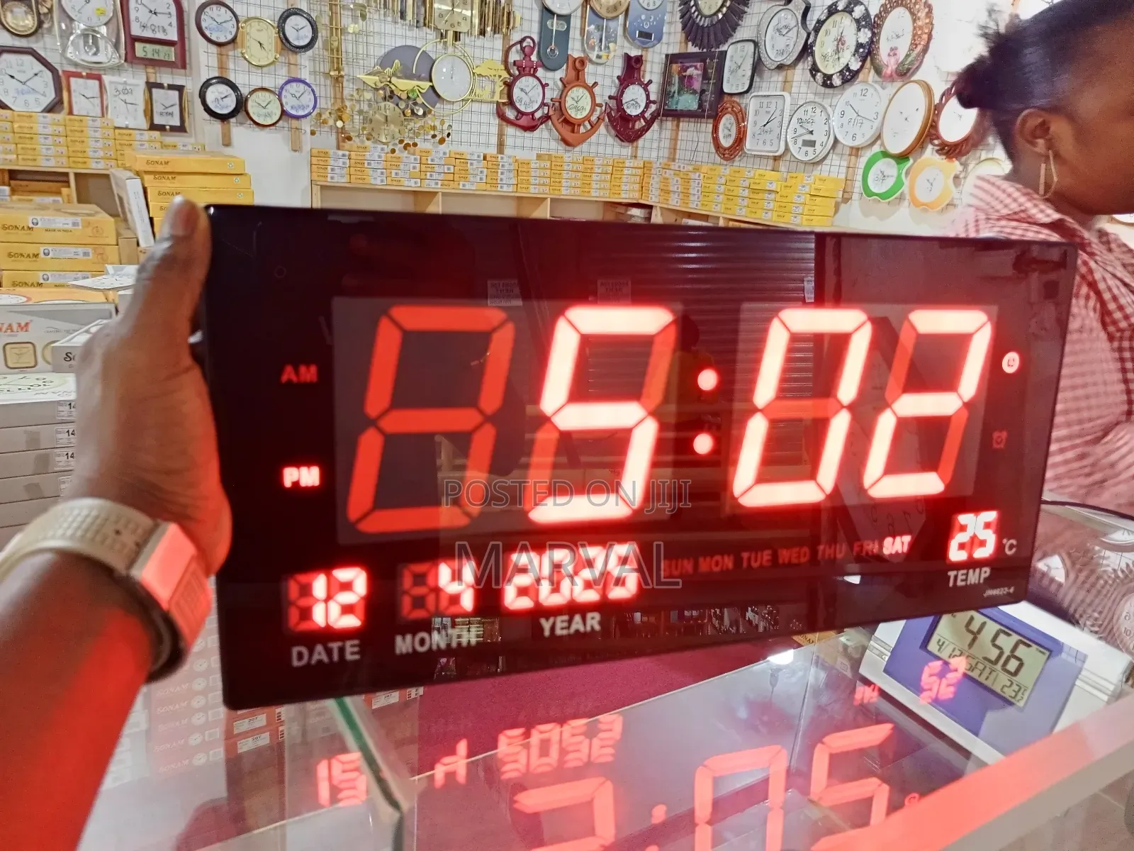 Large Digital Wall Led Clock