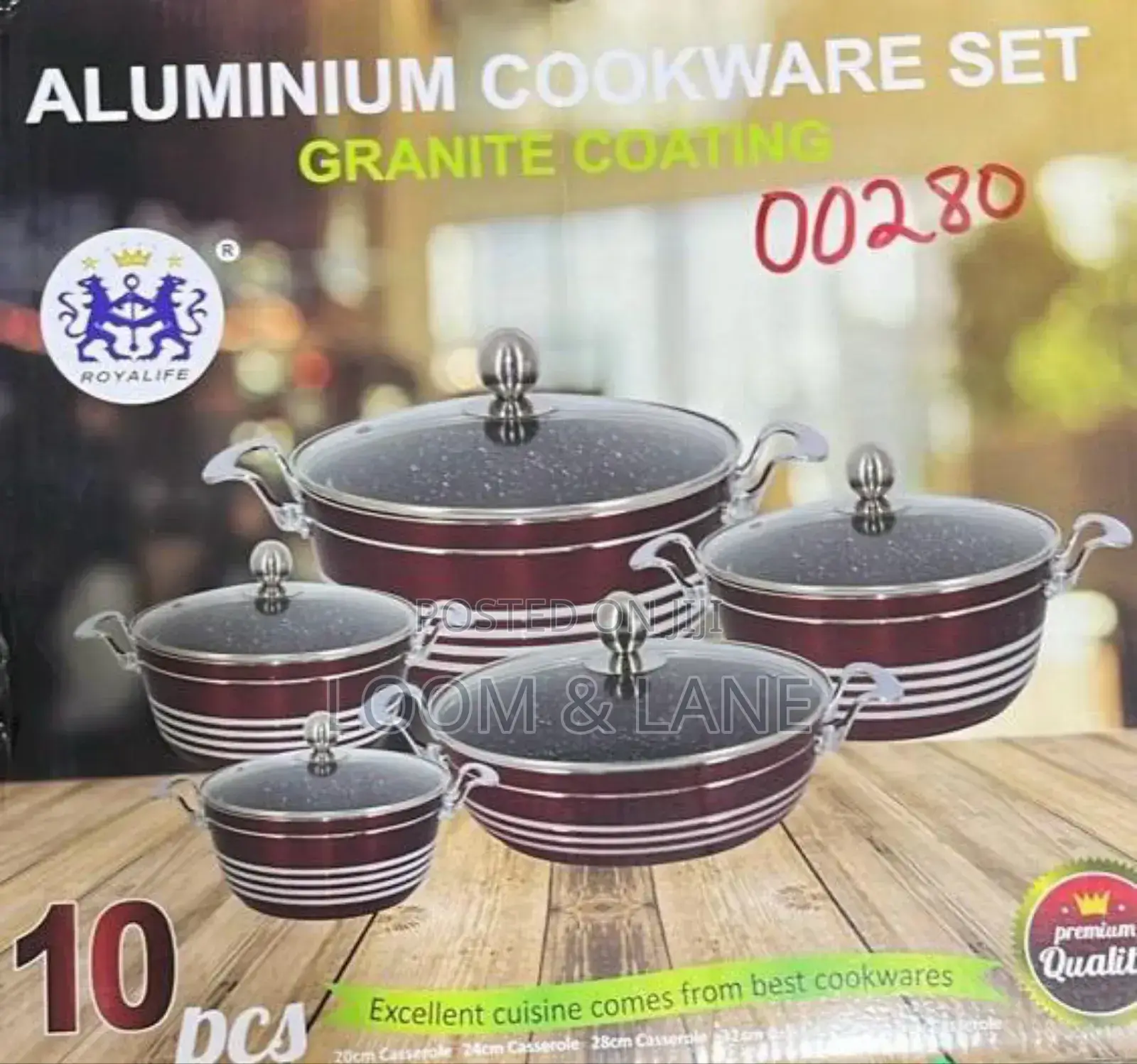 10cs Aluminium Cookware Set