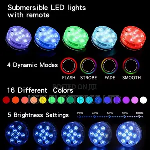 10 Leds Submersible Light Underwater Night Lamp for Pool