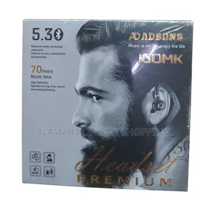 Adson 100mk Single Ear Hook Head Set - 70 HRS Music Time