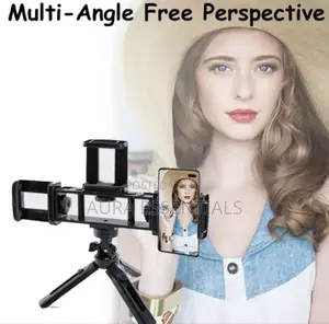3 in 1 Tripod Adjustable Photography With 3 Phone Holder