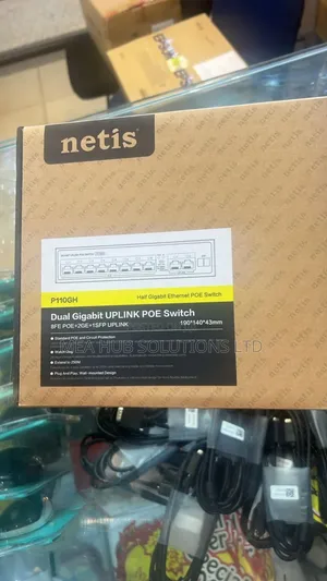 10 Port Netis Dual Gigabit Uplink Poe Switch