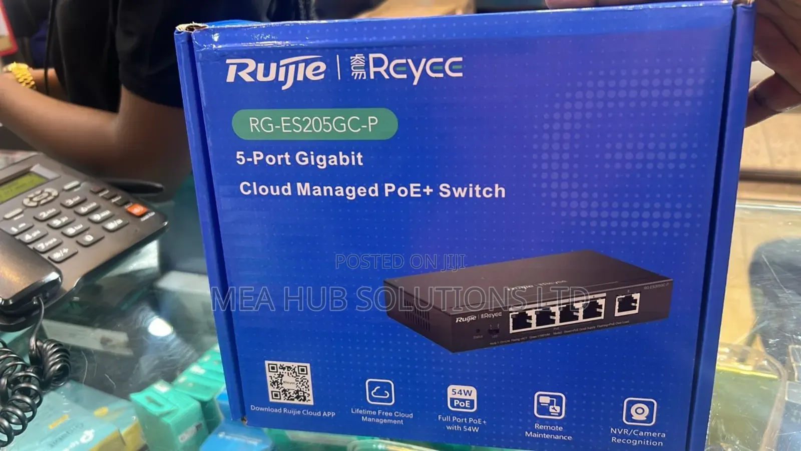 Ruijie 5 Port Gigabit Cloud Managed Poe Switch