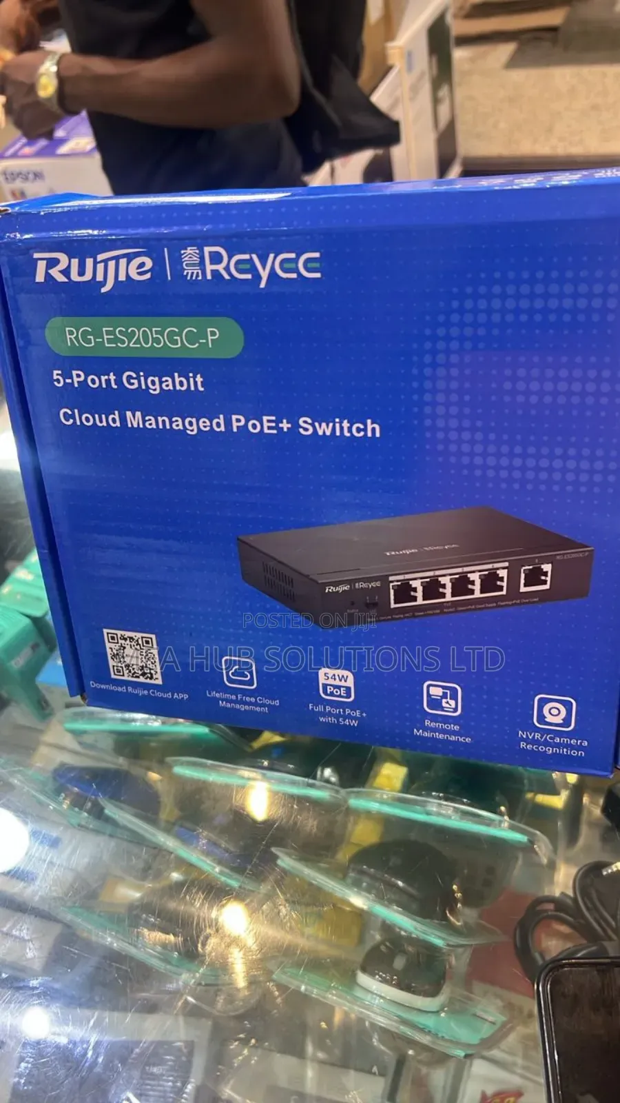Ruijie 5 Port Gigabit Cloud Managed Poe Switch