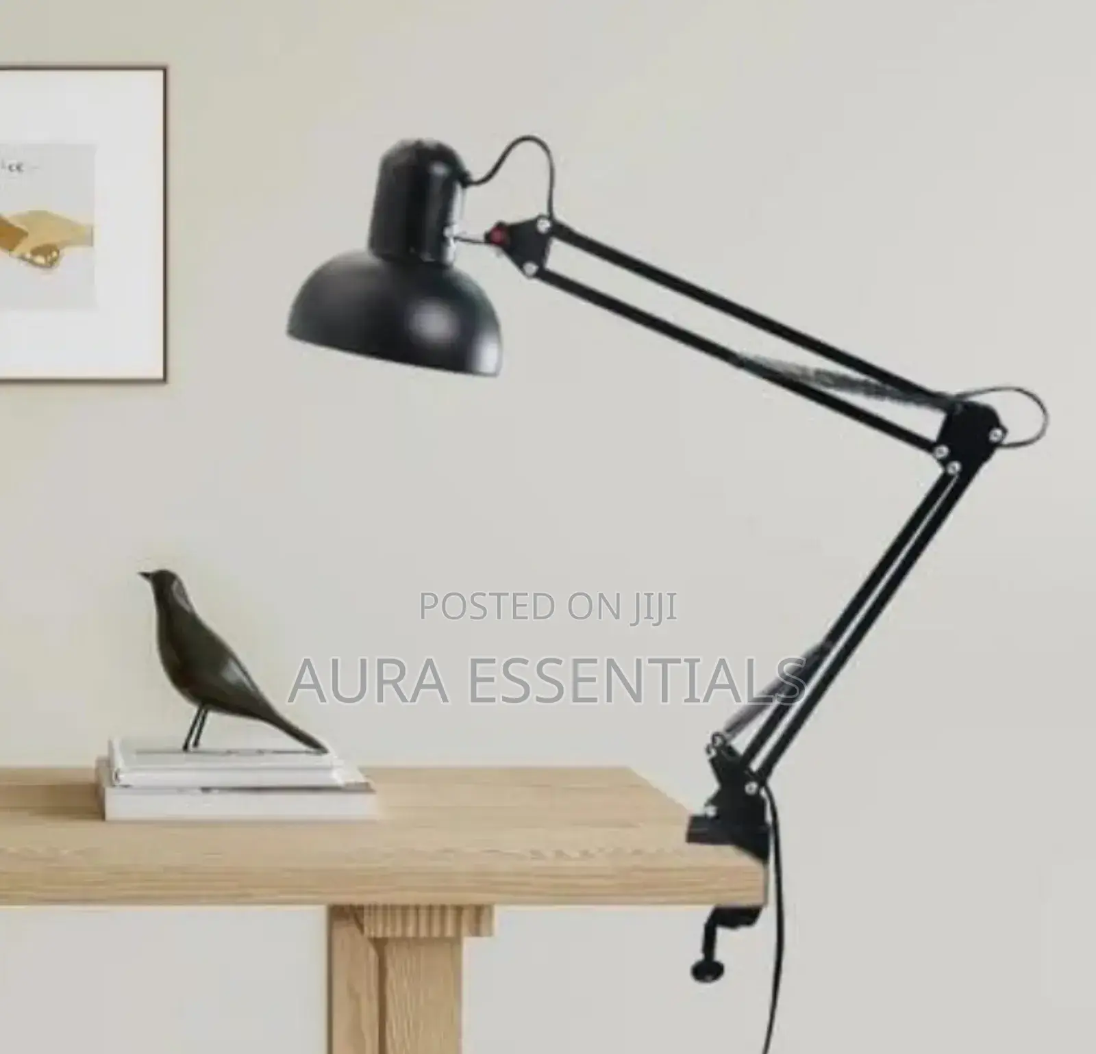 Multi-Joint Desk Lamp With Metal Clamp Base