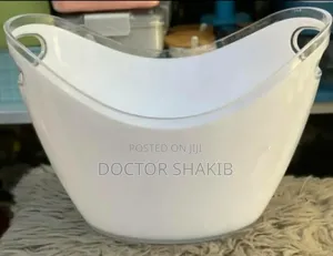 Heavy-Duty 5l White Smoked Ice Bucket