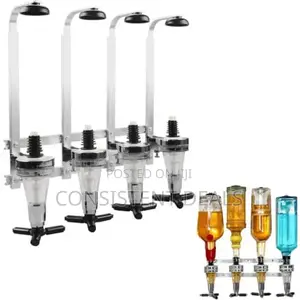 4 Bottle Wall Mounted Liquor Dispenser