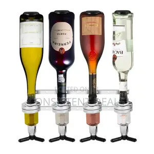 4 Bottle Wall Mounted Liquor Dispenser