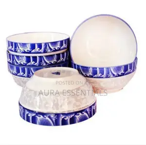 6pcs Set of Ceramic Soup Salad Bowls