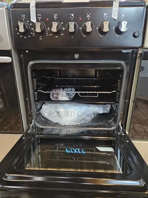 Pixel 50 by 50cm Black Gas Cooker