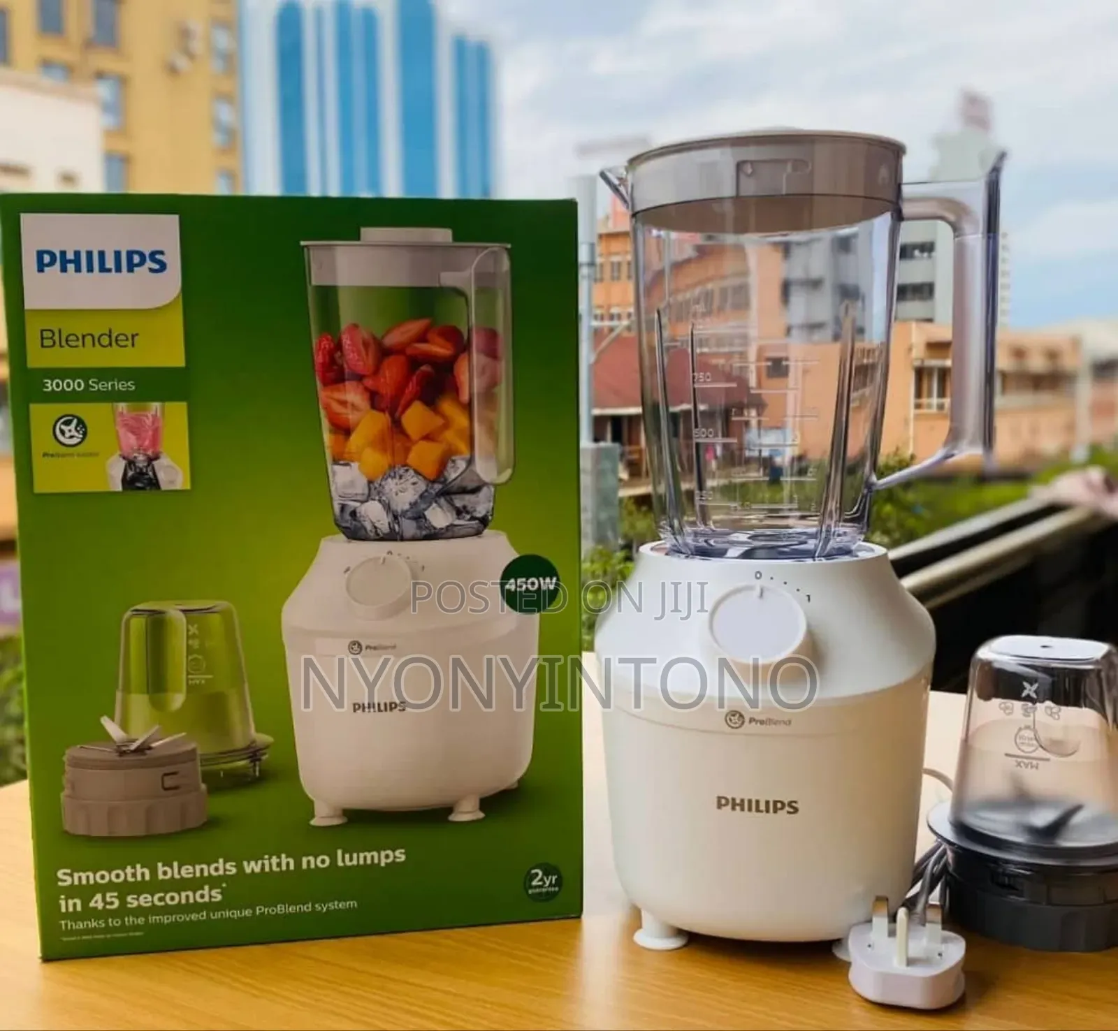 Phillips 2 in 1 Juice Blender With Grinder 3000series