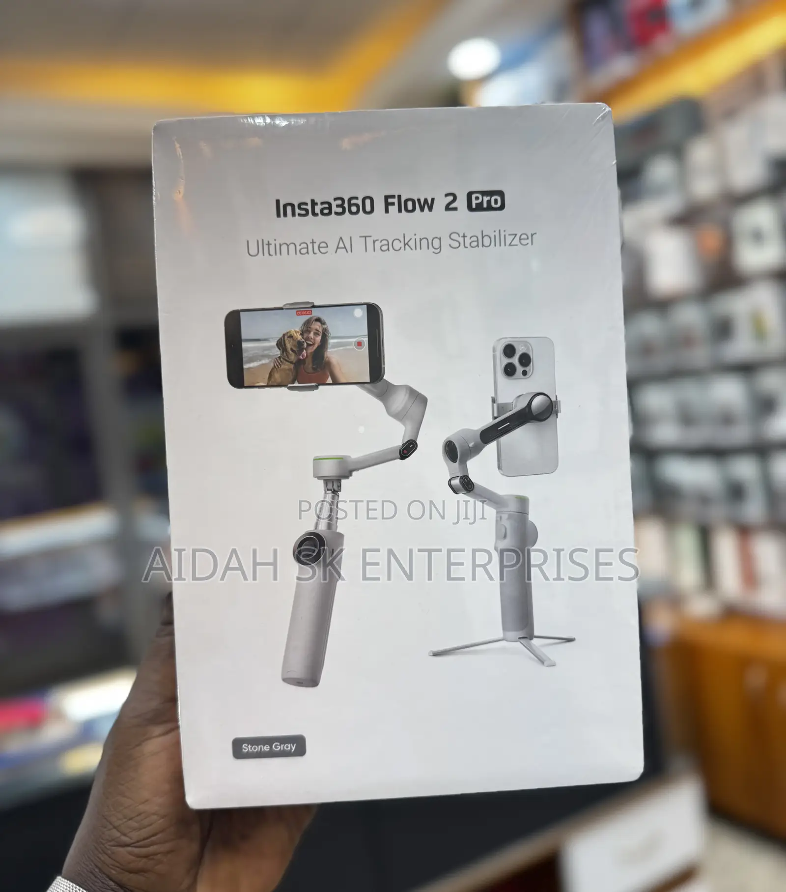 Insta360 Flow 2 Pro Grey - Foldable Ai Phone Gimbal