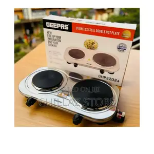 Geepas Stainless Steel Double Hot Plate.