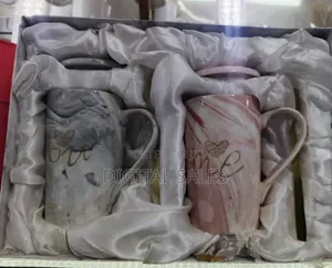 1pc Mr and Mrs Printed Ceramic Coffee Mug With Lid