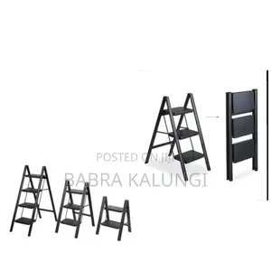 3-Step Folding Step Stool - Anti-Slip Pedal, Lightweight