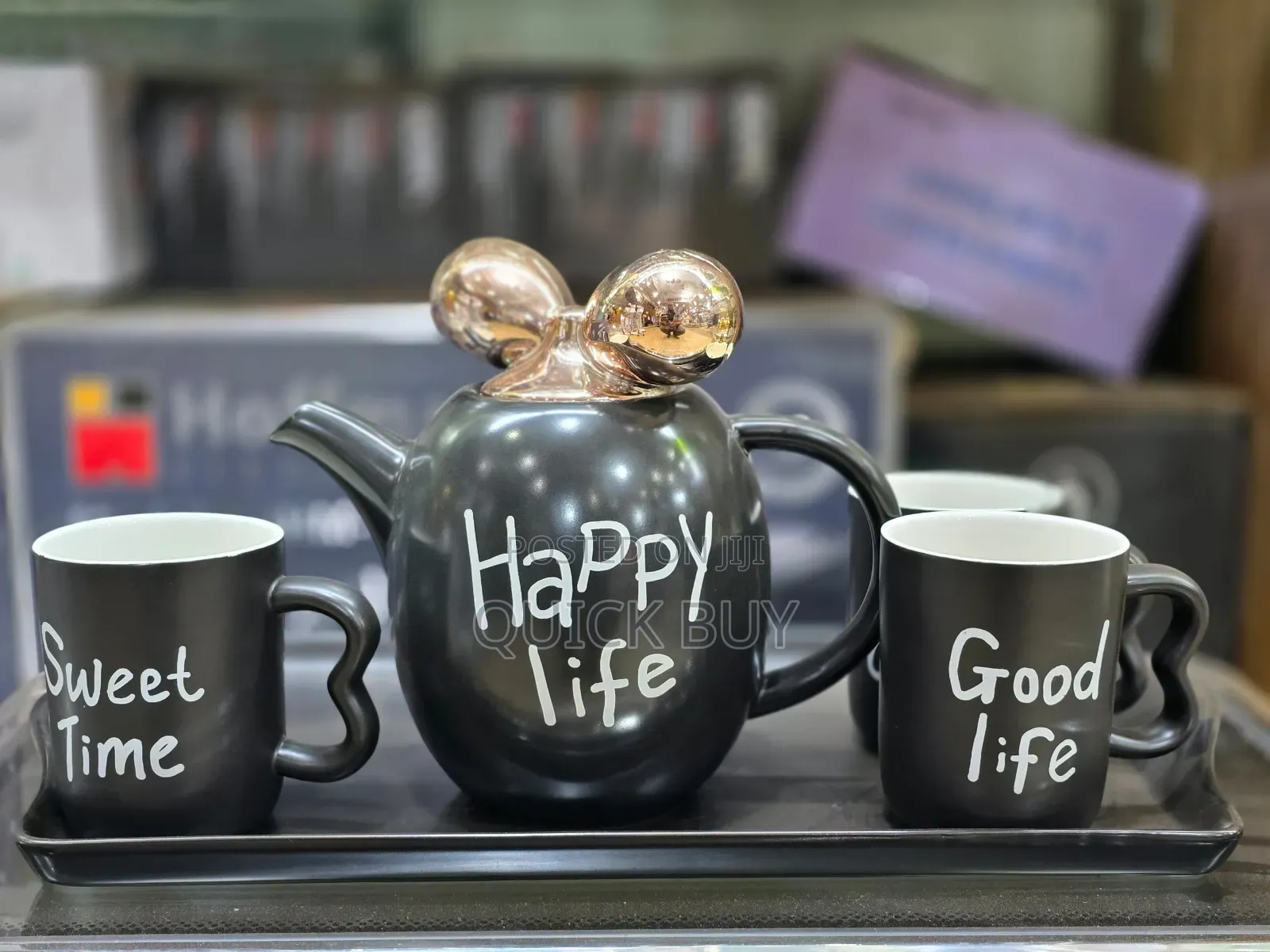 Quality 3pc Modern Tea Cup Set