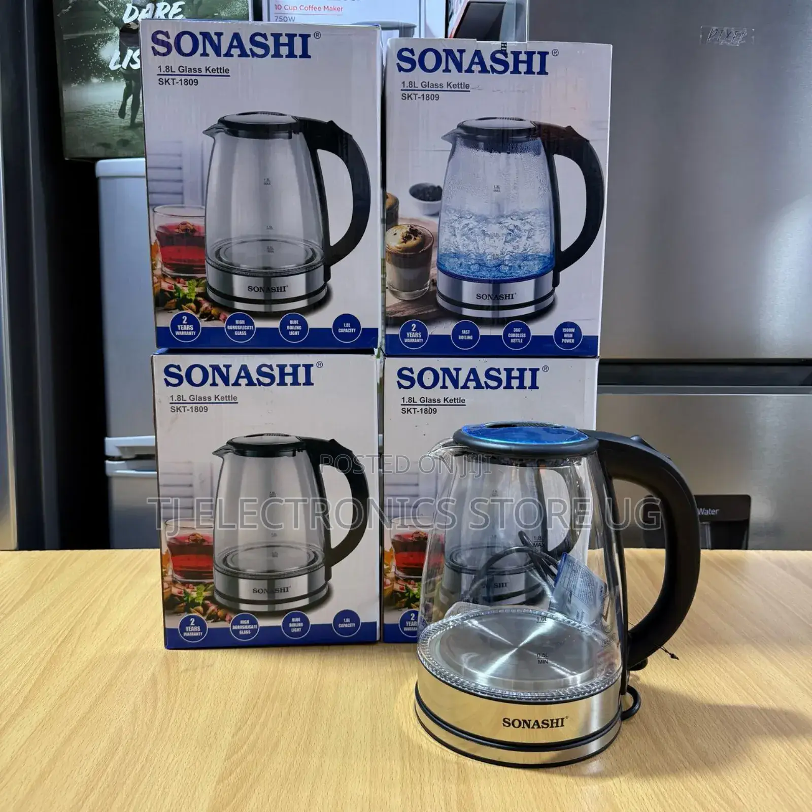 Sanashi 1.8litres Glass Kettle/ Pacolator