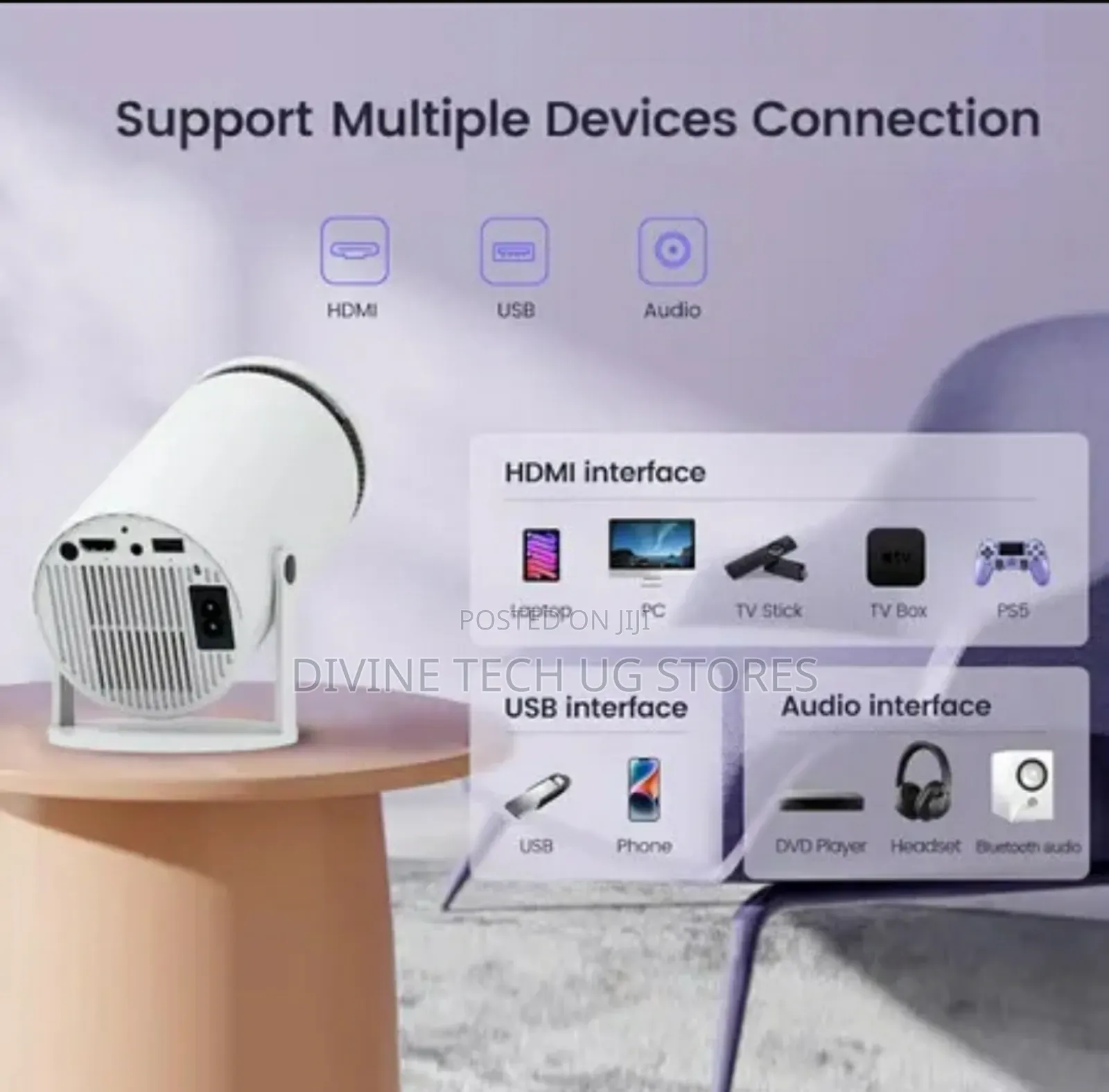 Advanced Smart Projector With Android 11 Bluetooth 5.1