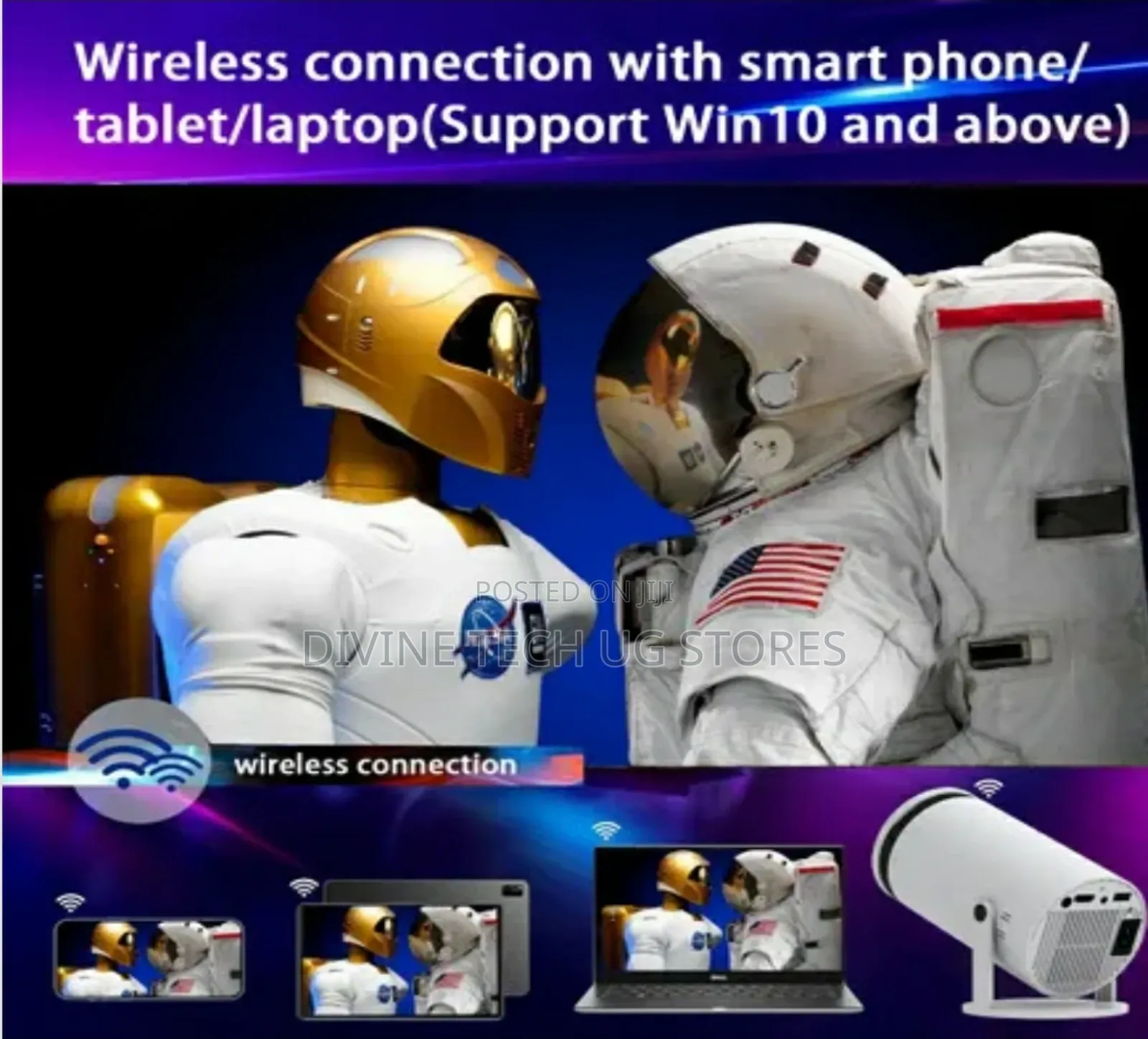 Advanced Smart Projector With Android 11 Bluetooth 5.1