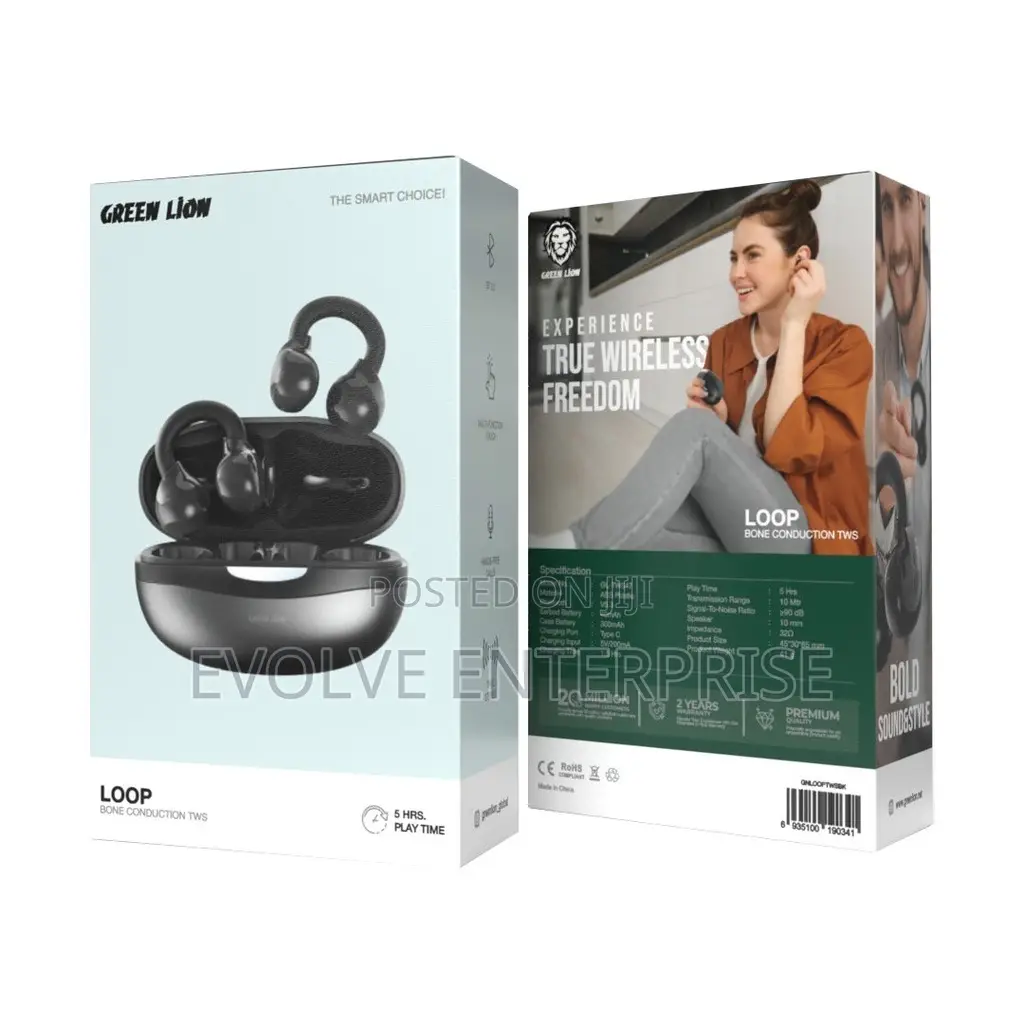 Green Lion Loop Bone Conduction TWS Earphones