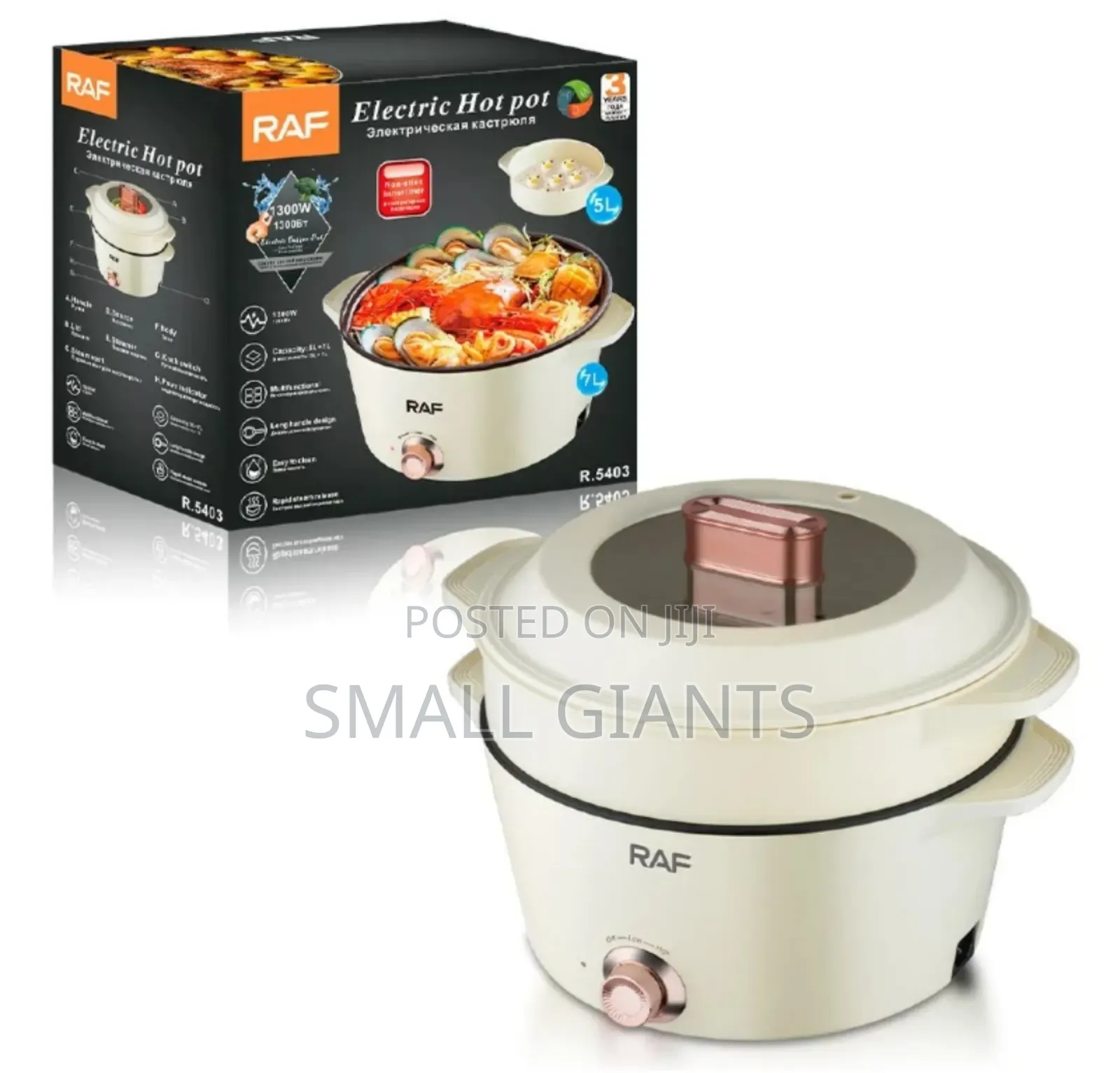 Raf 5l Electric Food Steamer / Hot Pot