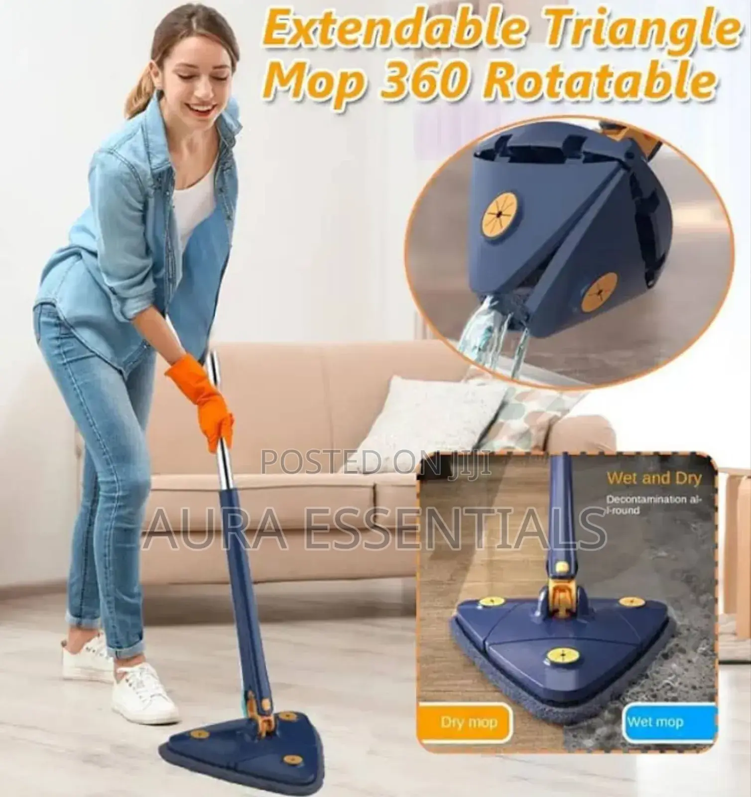 360 Swivel Rotatable Adjustable Mop