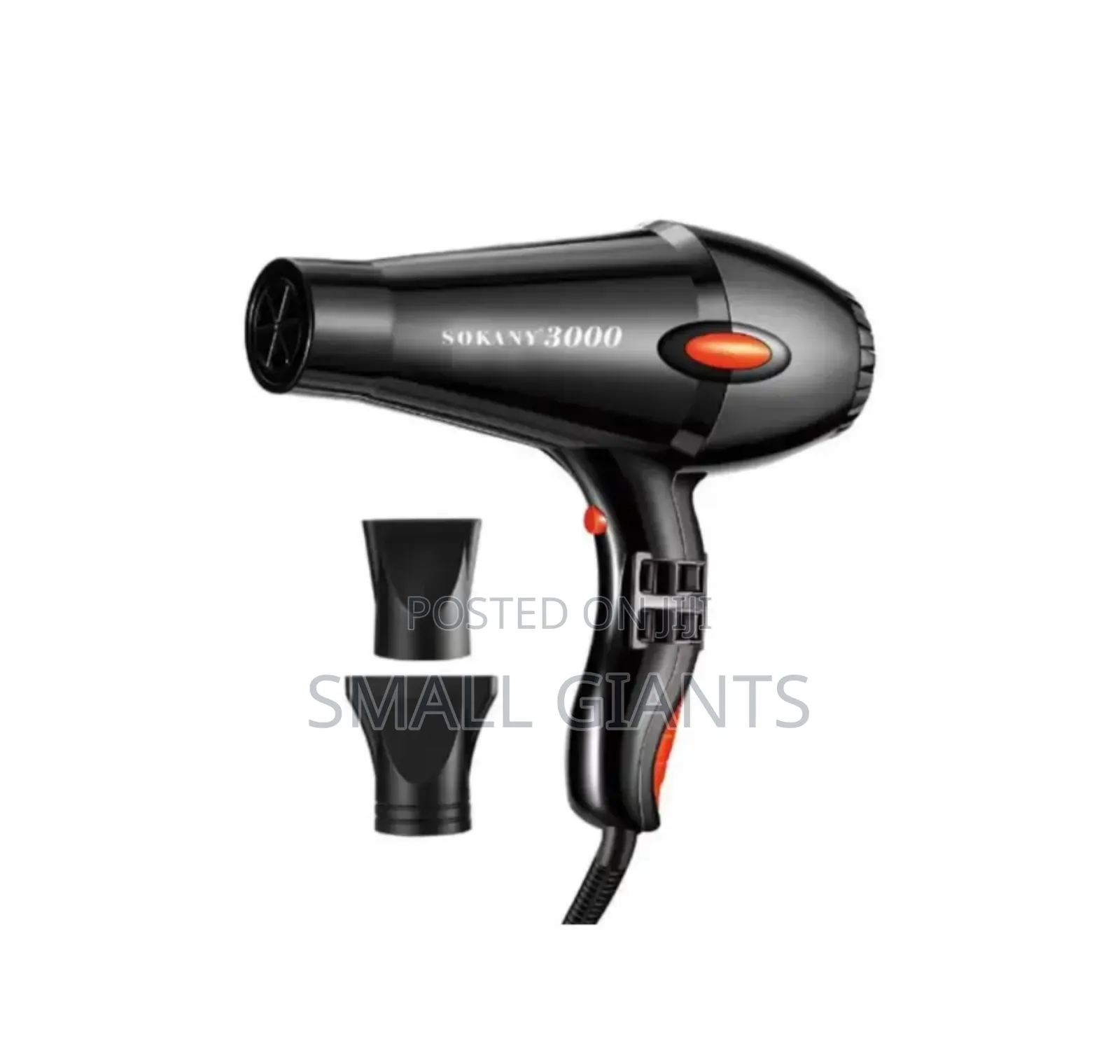 Sokany Professional Hair Dryer 3000w, Black