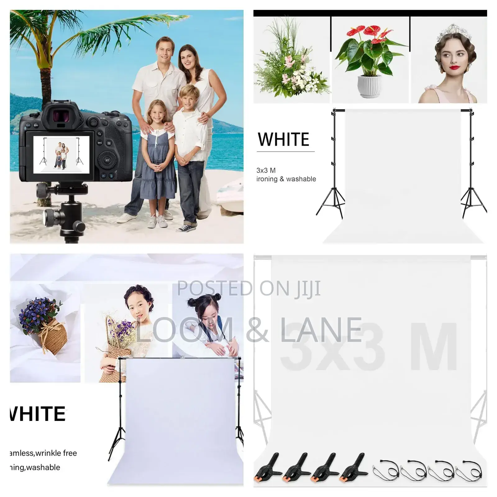3m by 3m White Screen