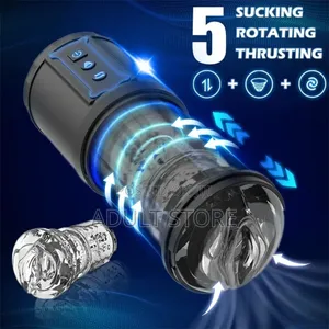 5 in 1 Sucking Telescopic Rotating Vagina Pussy Masturbator