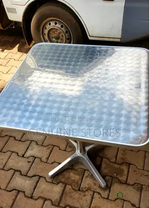Aluminum Indoor and Outdoor Table (Metallic)